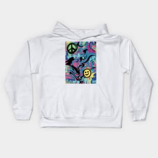 Graphic Peace Smile Kids Hoodie